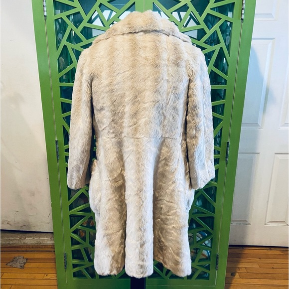 Benmor New York x Branson Vintage Faux Fur Coat w/ Lapel Collar - Picture 5 of 8